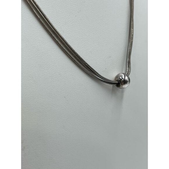 Silpada Sterling Silver Thoreau Multi Strand Ball Necklace Retired N0914 - Picture 5 of 12
